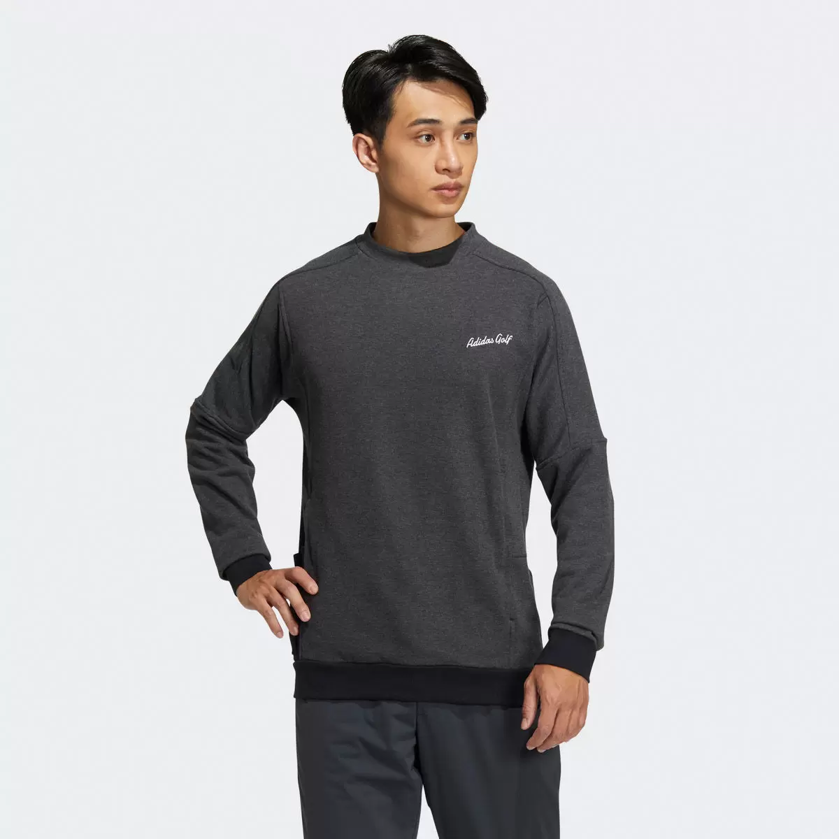 Adidas Golf 男長袖上衣 深灰 M