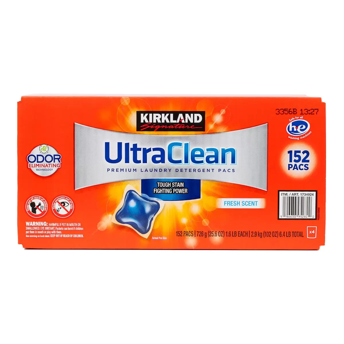 Kirkland Signature 科克蘭 強效洗衣膠囊 38顆 X 4入