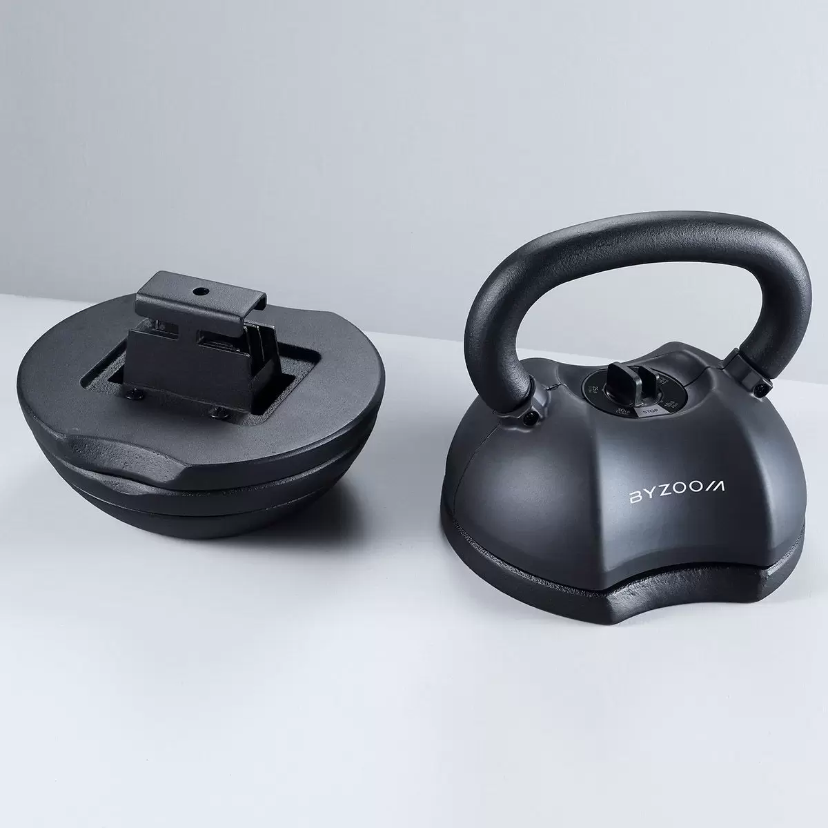 ByZoom 5段重量秒速可調整式壺鈴 30磅 黑