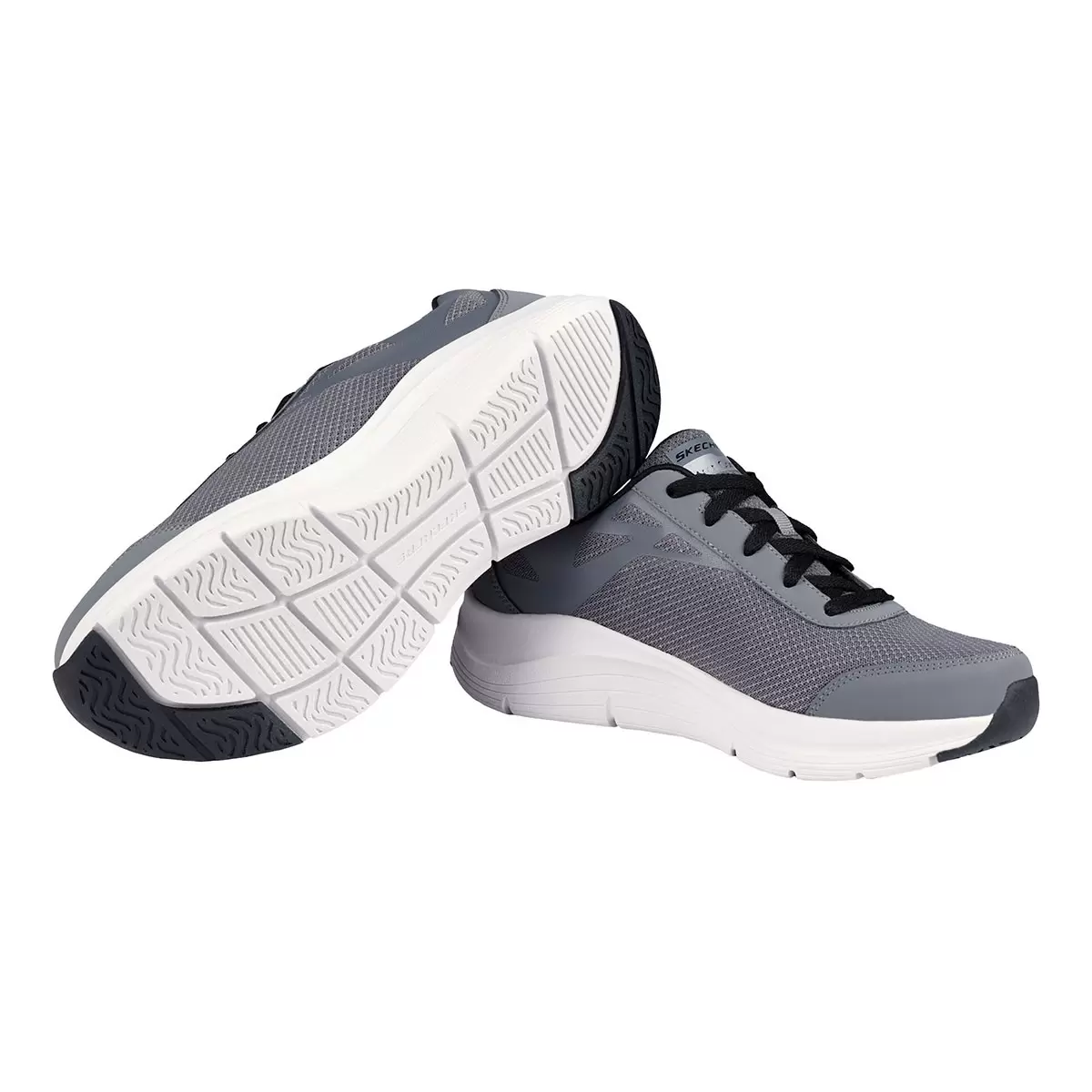 Skechers 男休閒運動鞋 灰 US 8