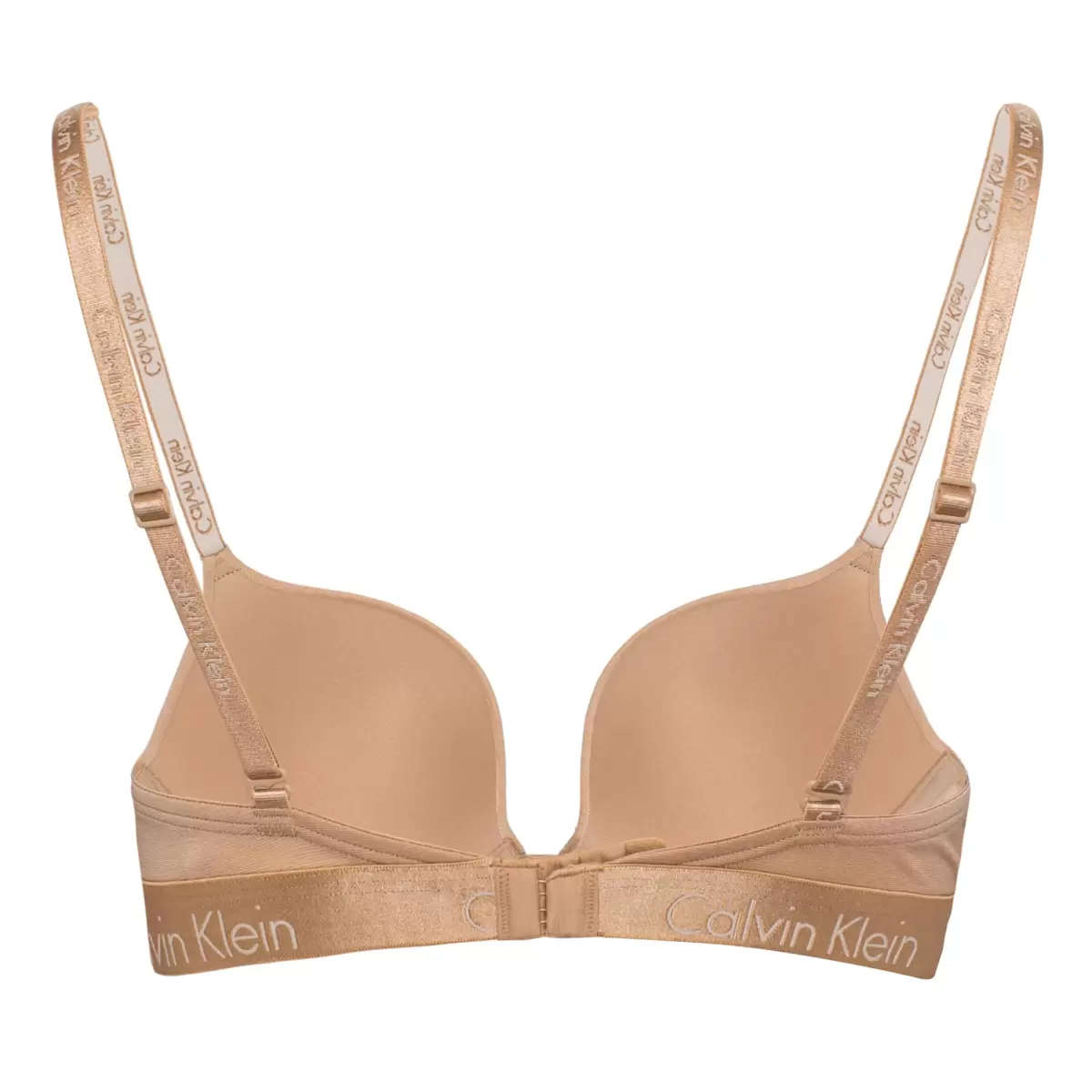 Calvin Klein 女舒適軟鋼圈內衣2入組 黑色 & 裸色 34D