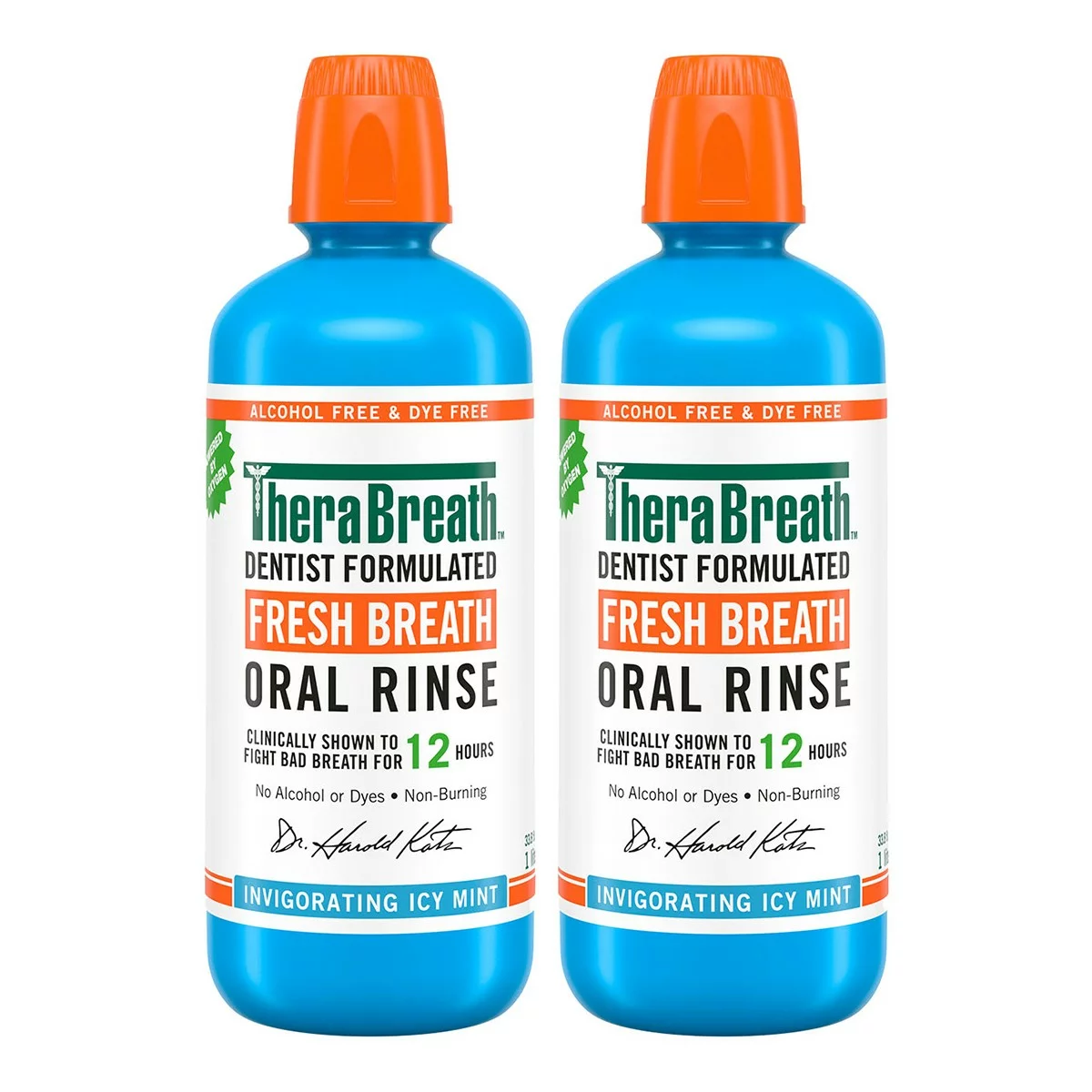 TheraBreath 凱斯博士 漱口水 冰涼薄荷 1公升 X 2入