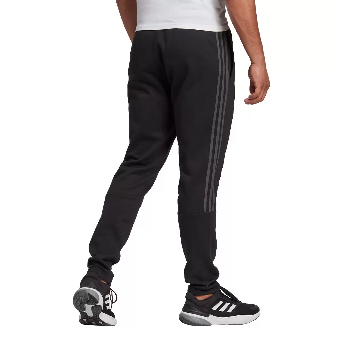 Adidas 男刷毛長褲 黑 S