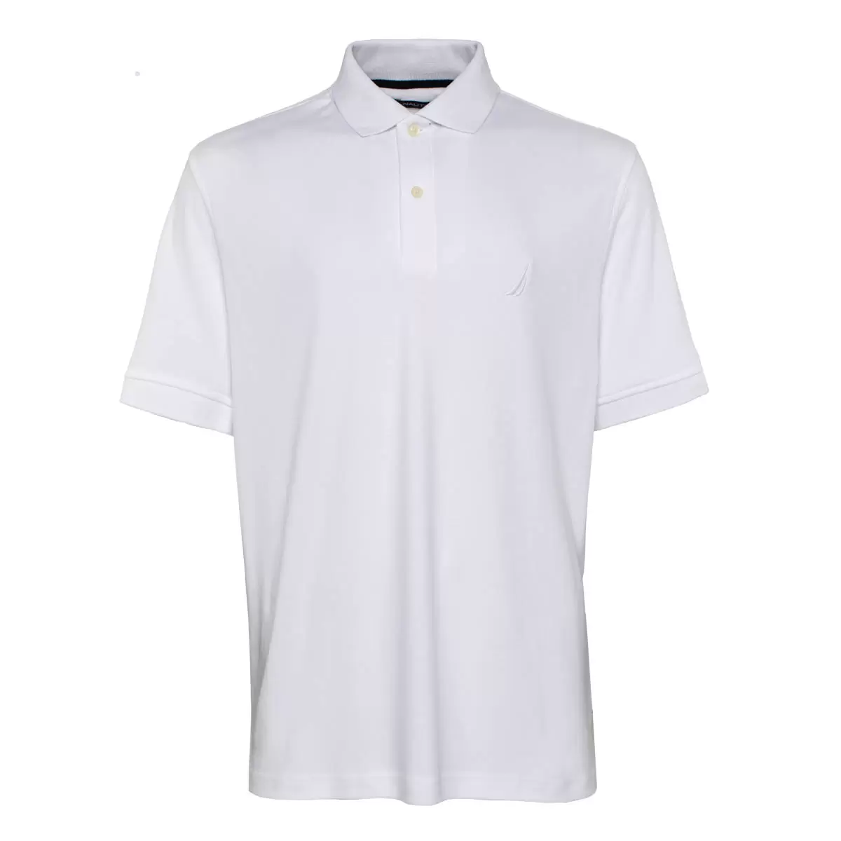 Nautica 男短袖Polo衫 白 M