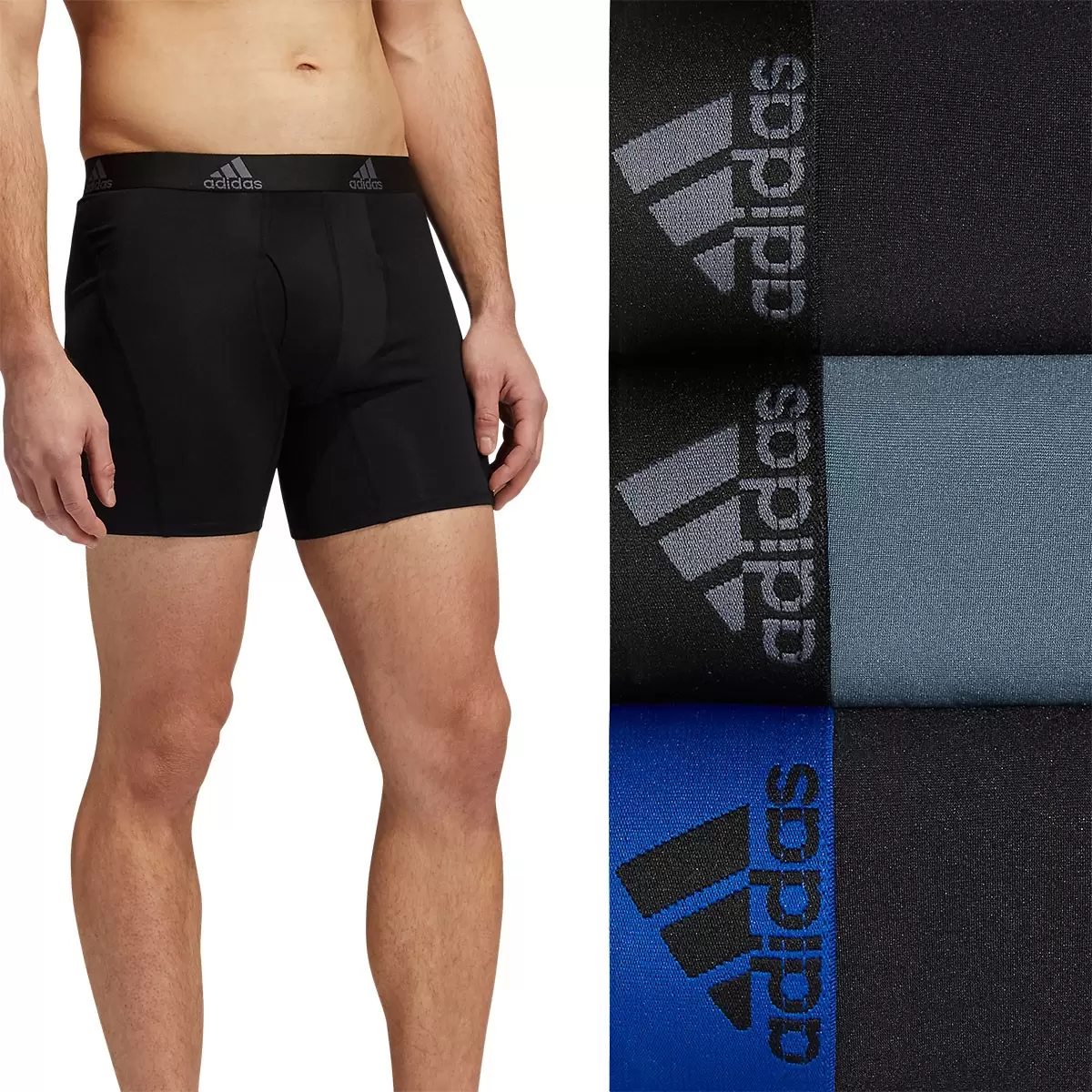 Adidas 男運動內褲三入組 黑 L