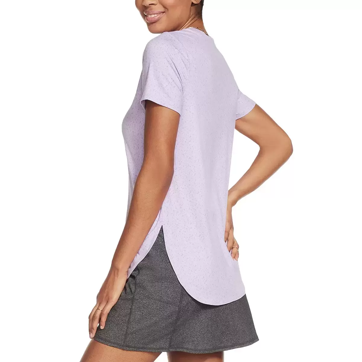 Skechers 女短袖上衣 淺紫 S