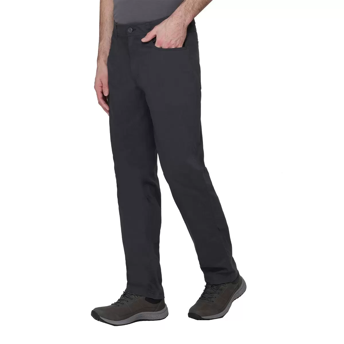 BC Clothing 男彈性休閒長褲 深灰 腰圍 34吋