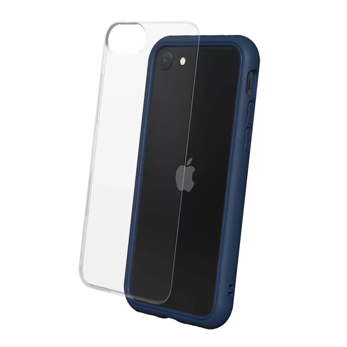 犀牛盾 iPhone SE MOD NX 防摔手機殼 + 9H 3D 滿版螢幕玻璃保護貼 海軍藍