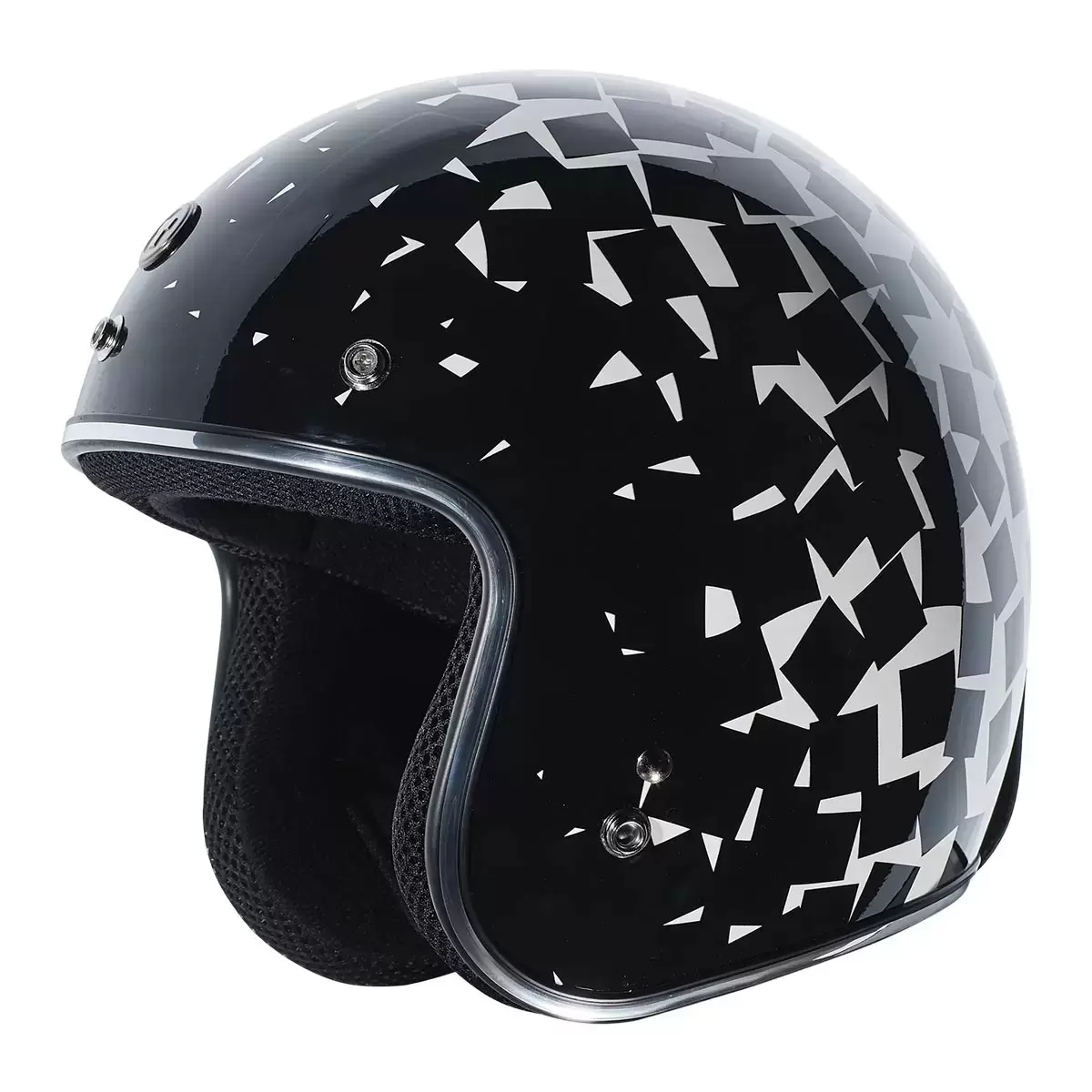 Torc T-50 3/4 半罩式防護頭盔 亮白黑 XXL