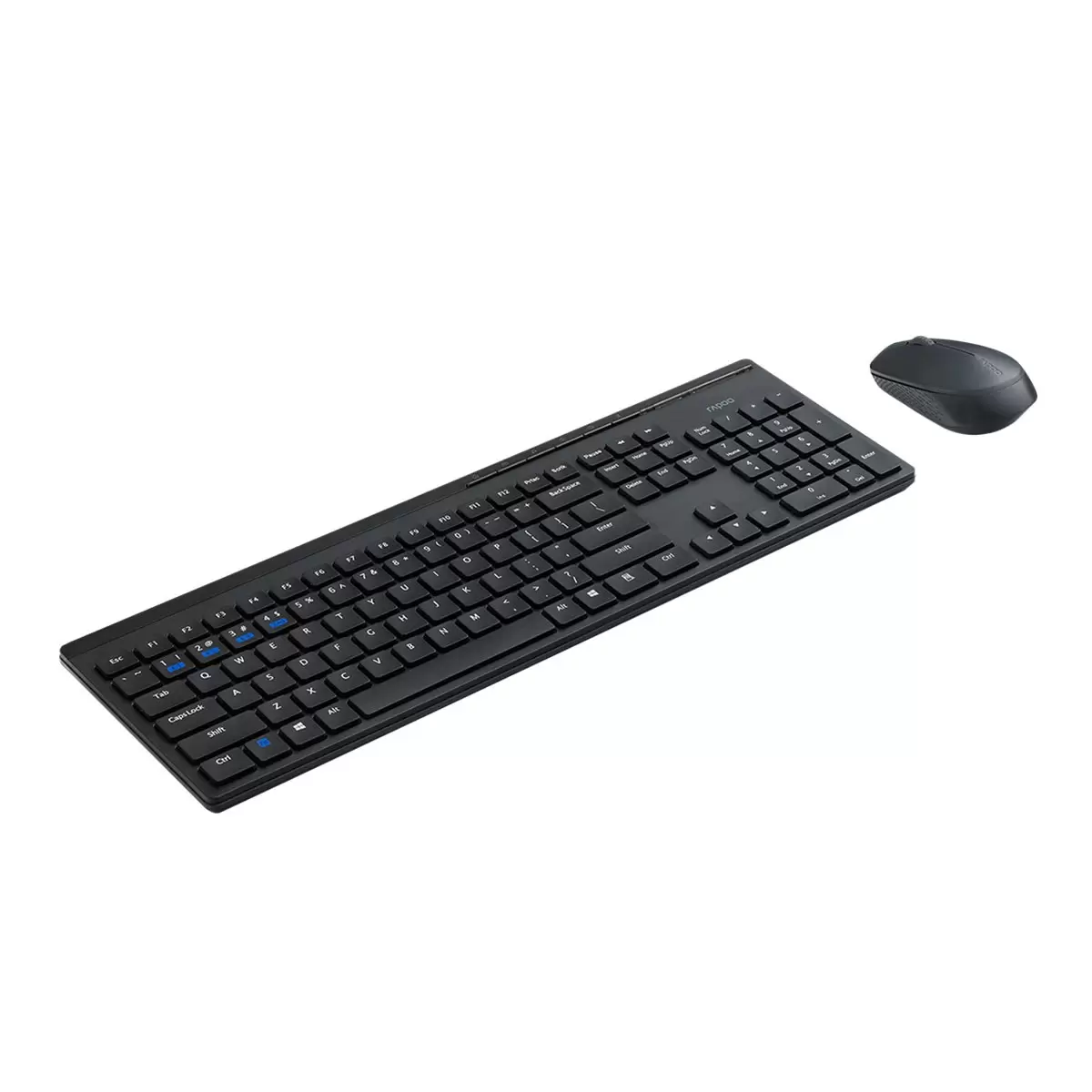 Rapoo 8100GT 多模式無線鍵鼠套裝組 10入 黑