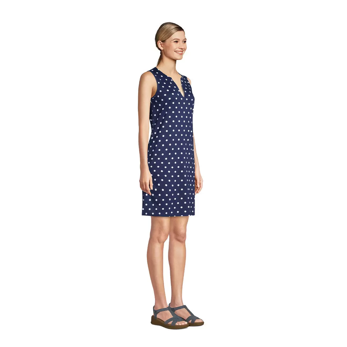 LANDS' END 女連身洋裝 深藍 M
