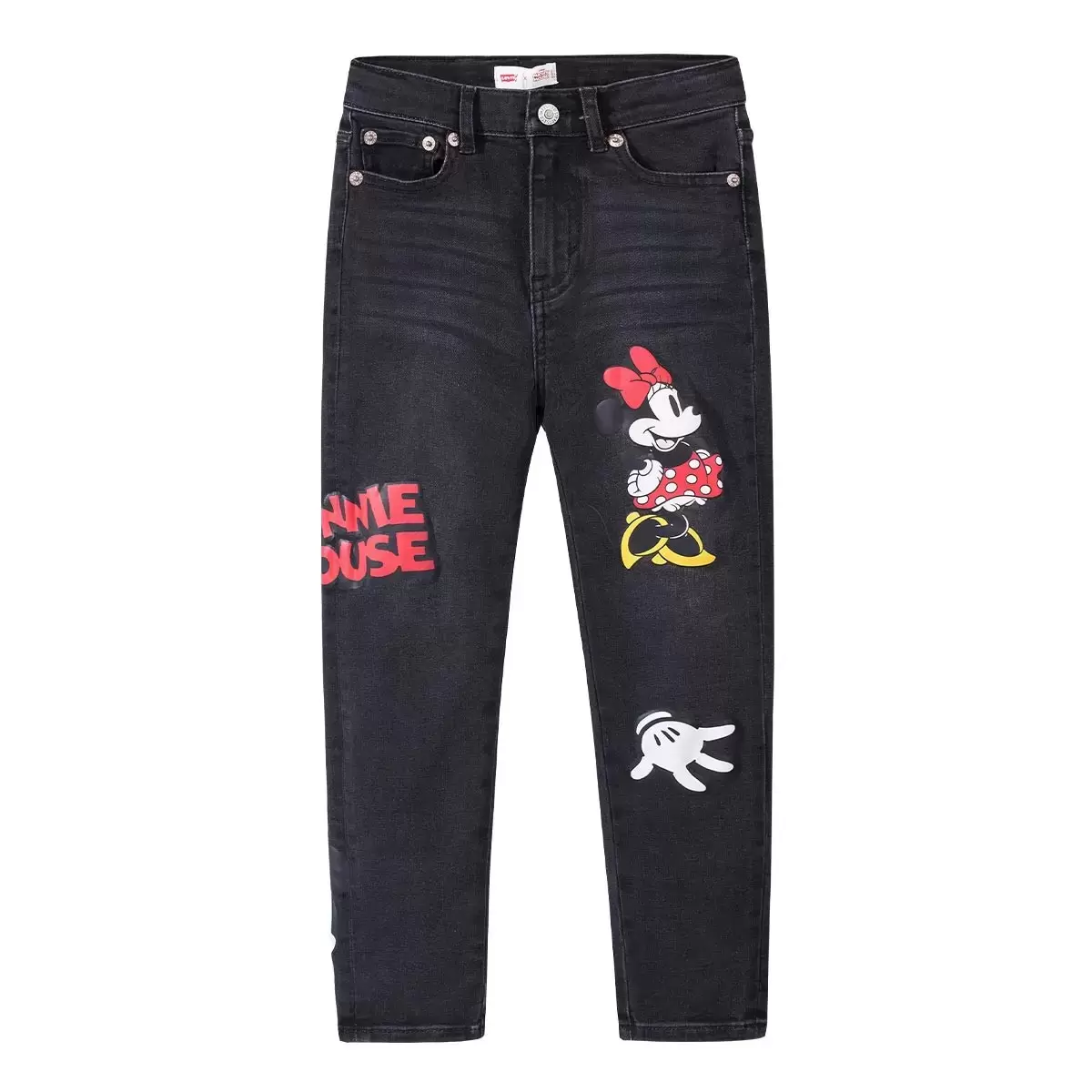 Levi's 聯名款 Minnie 兒童牛仔褲 深灰 8