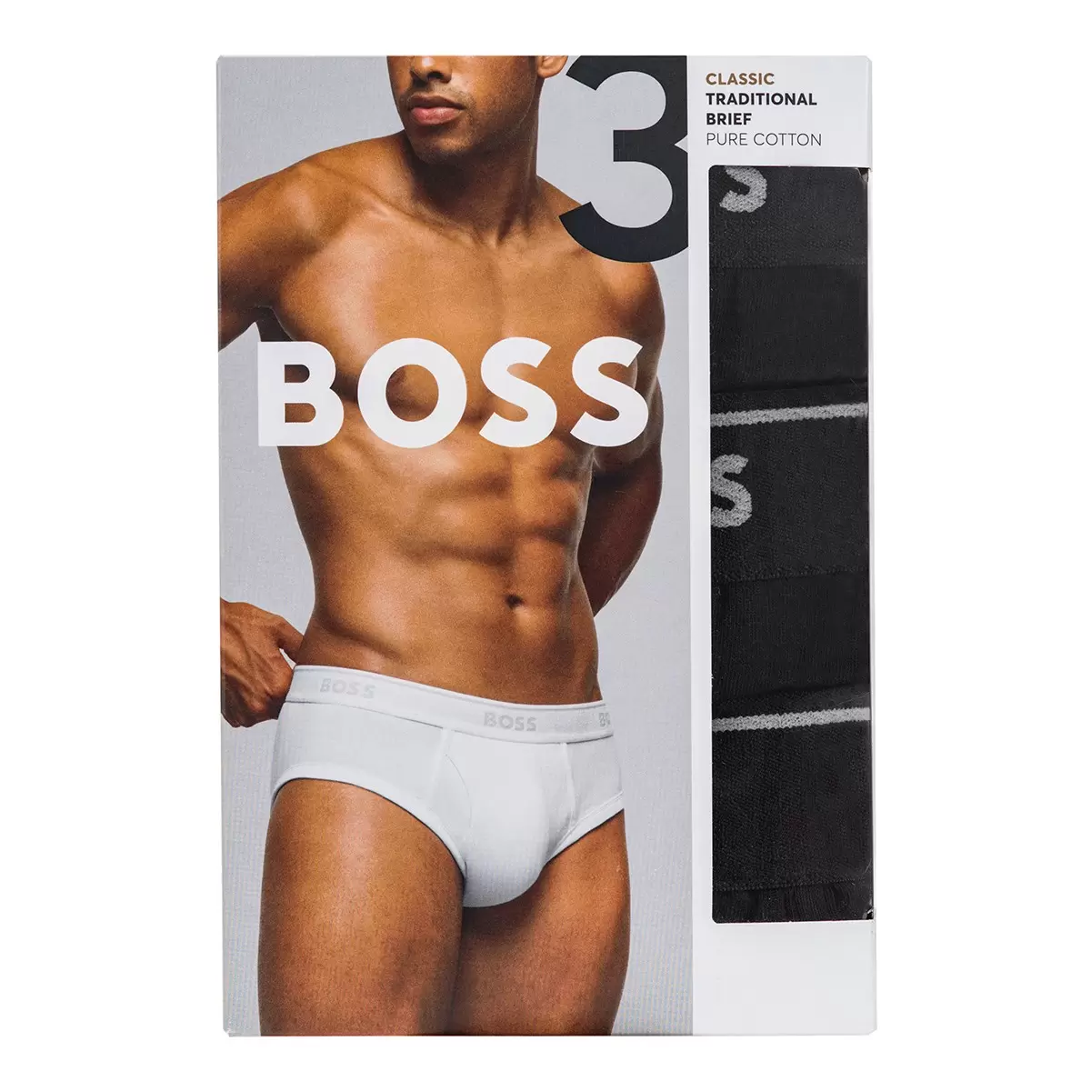 Hugo Boss 男三角內褲三入組 黑 XL