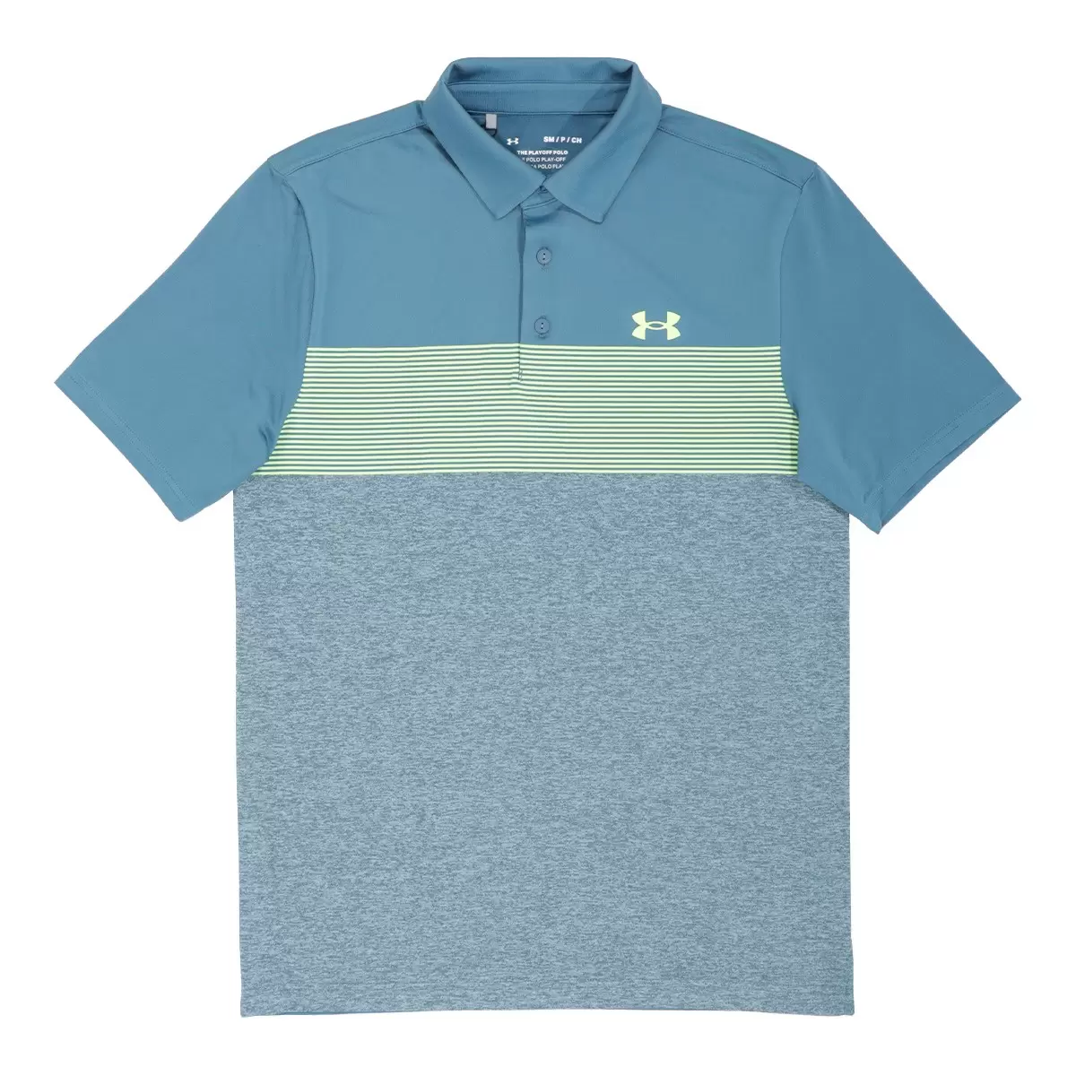 Under Armour 男短袖Polo衫 藍綠 XL