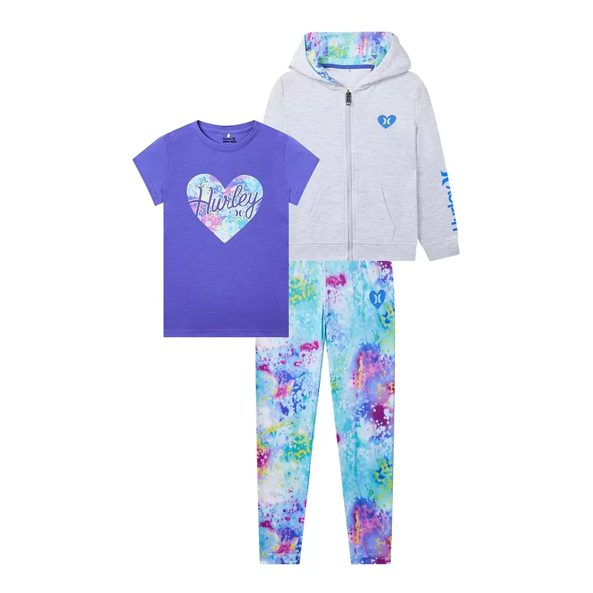 Hurley 女童服飾三件組