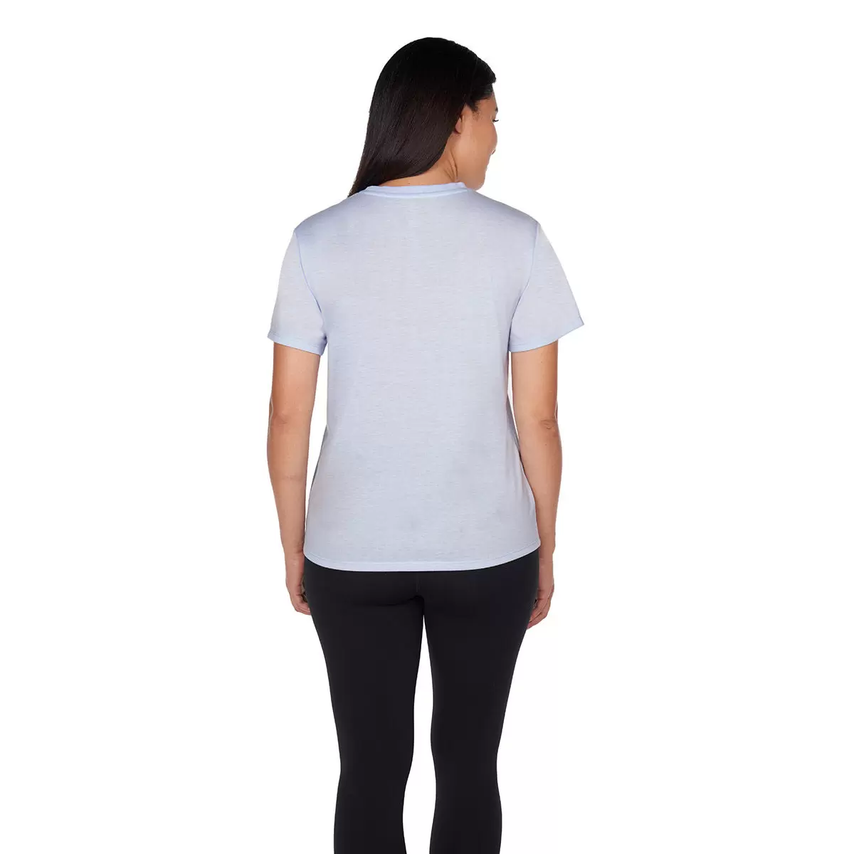 Champion 女Logo寬鬆圓領短袖上衣 藍 S