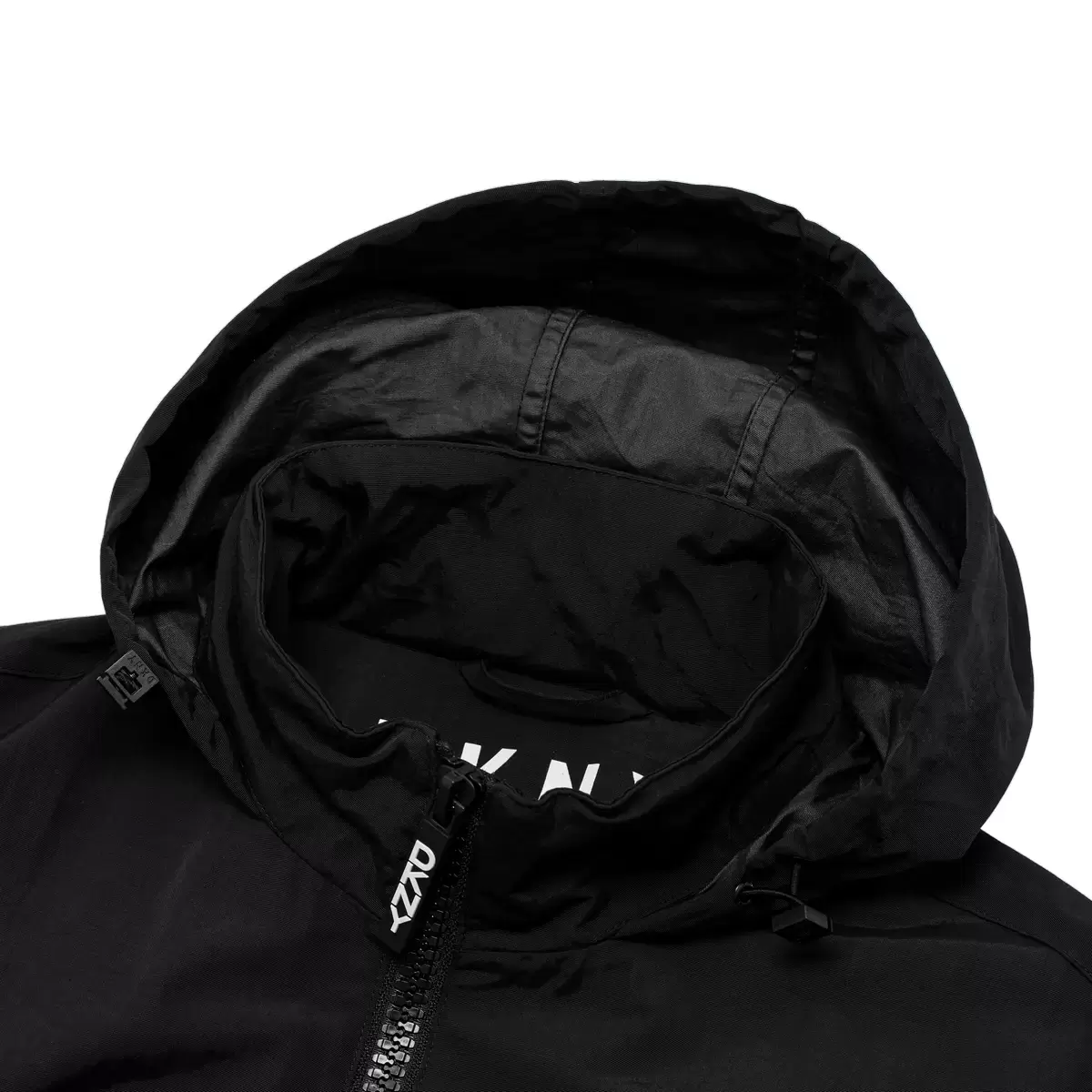 DKNY 男立領防風外套 黑色 L