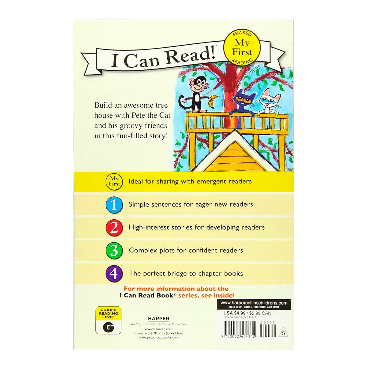 Harper I Can Read 兒童故事書 (8冊) 外文書 Pete The Cat