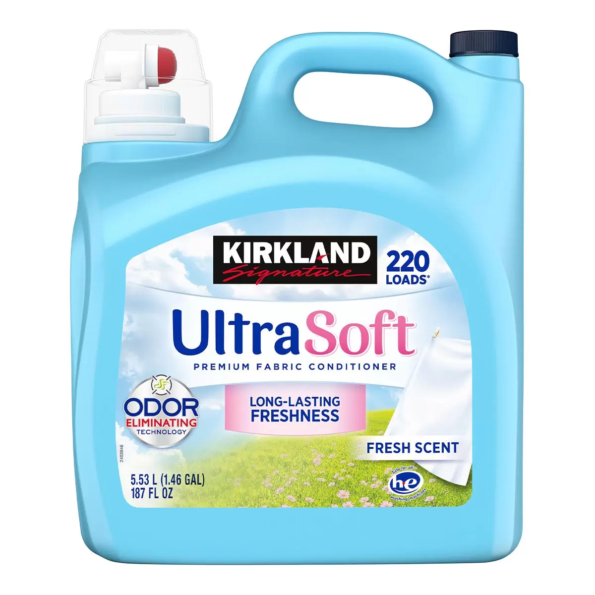 Kirkland Signature 科克蘭 清新香濃縮衣物柔軟精 5.53公升