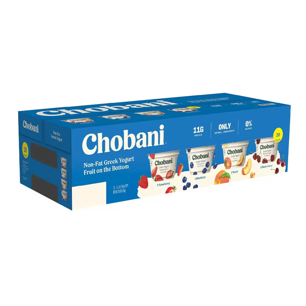 Chobani 零脂希臘優格 四種口味 150公克 X 20入 - 1