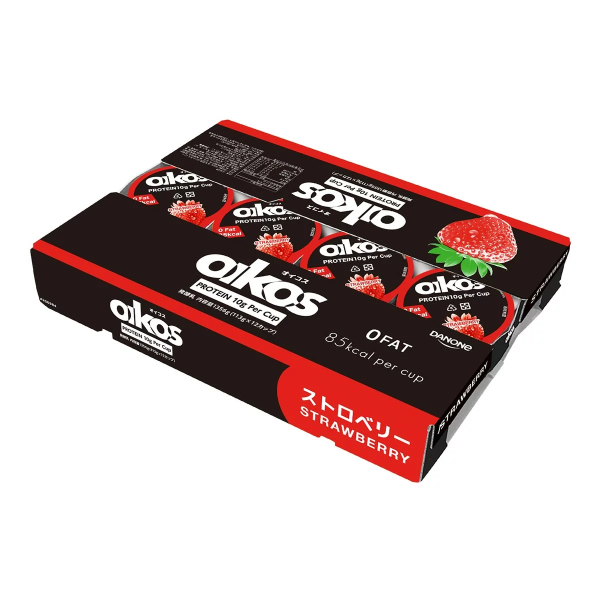 DANONE OIKOS 冷藏草莓優格 113公克 X 12入 - 1