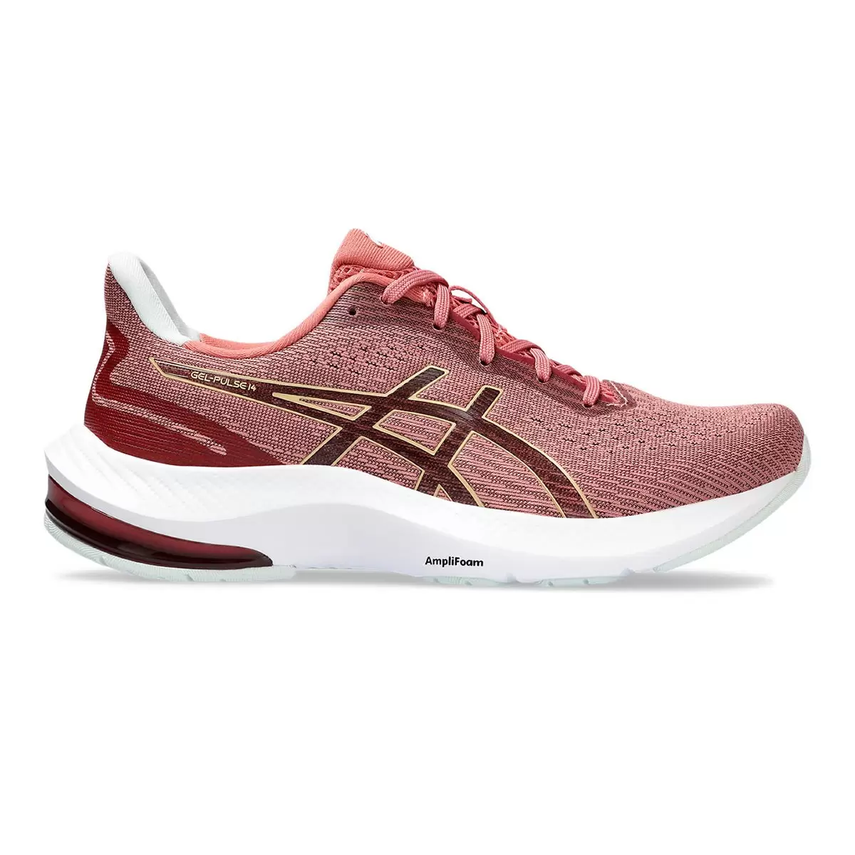 Asics 女慢跑鞋 粉白 23.5公分