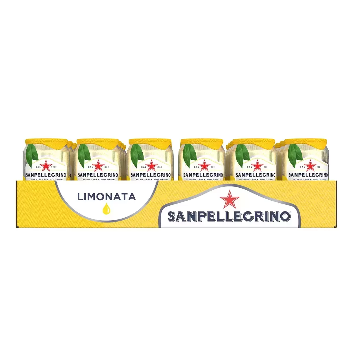 San Pellegrino 聖沛黎洛 氣泡水果飲料 檸檬口味 330毫升 X 24罐