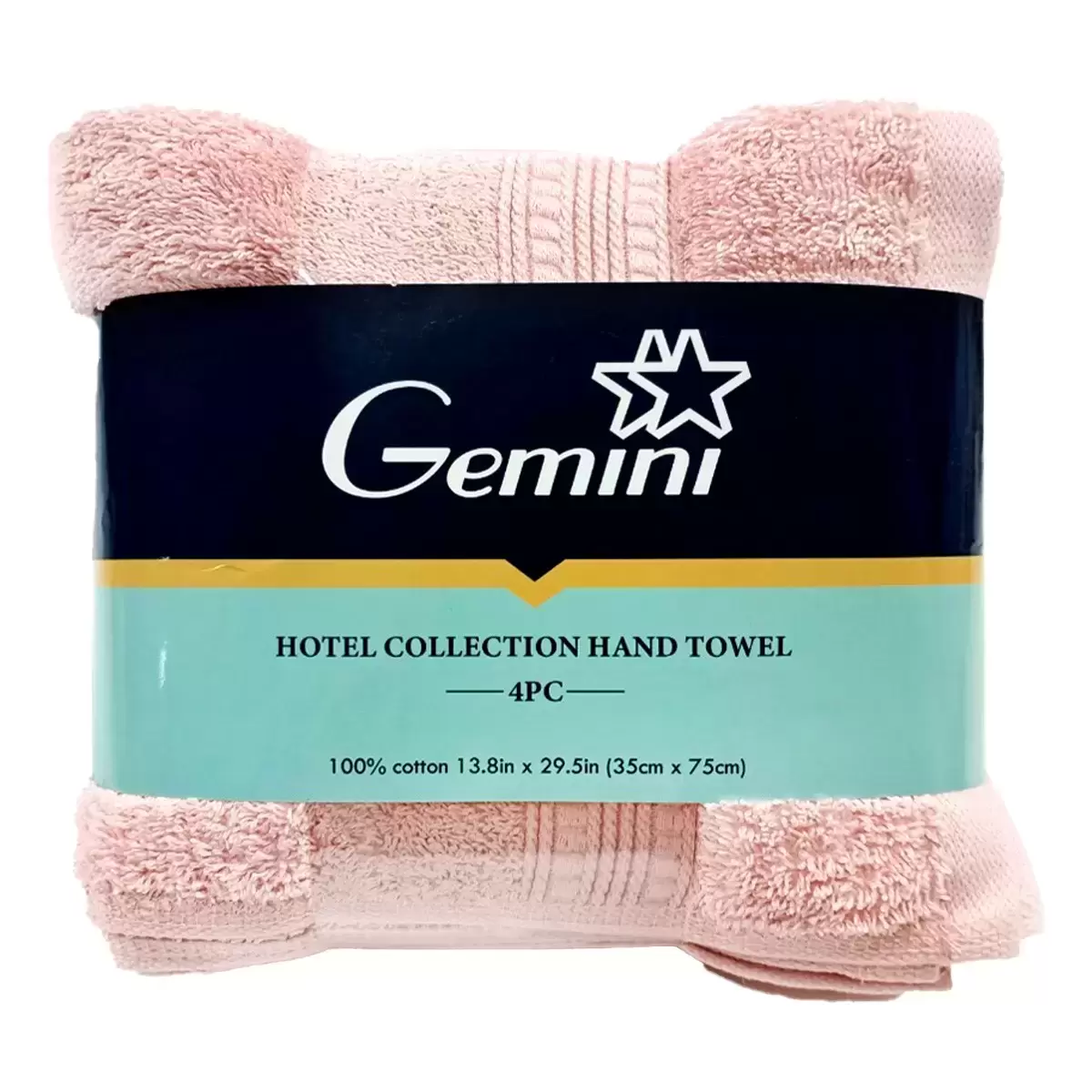 Gemini 飯店毛巾 4入組 35公分 X 75公分 粉