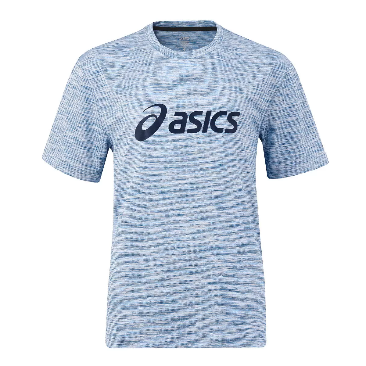 Asics 男短袖運動上衣 淺藍 S