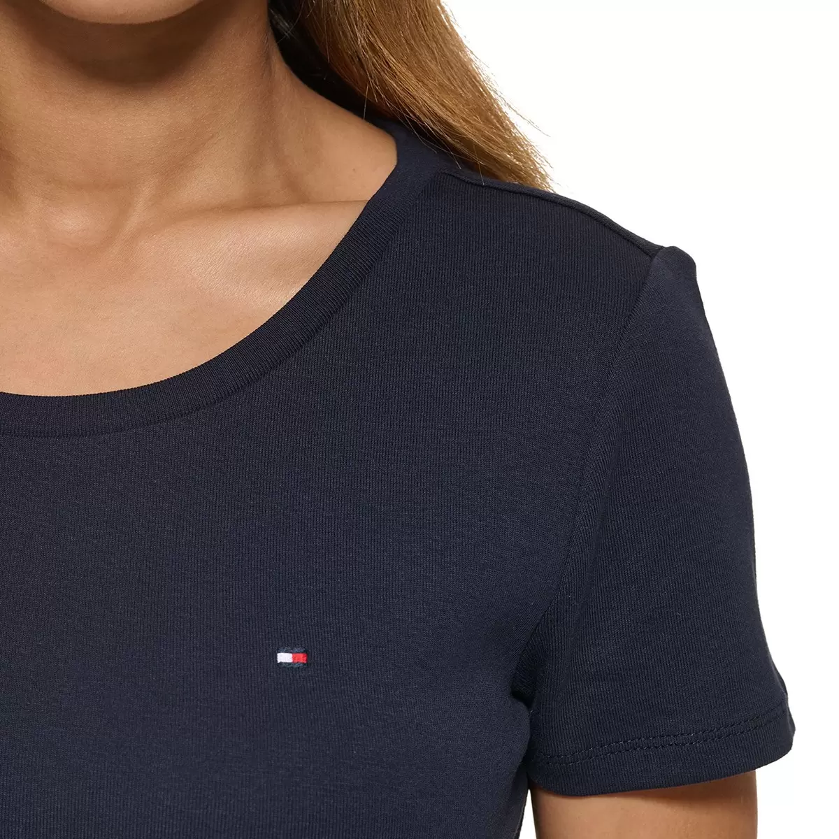 Tommy Hilfiger 女短袖Logo上衣 深藍 XL