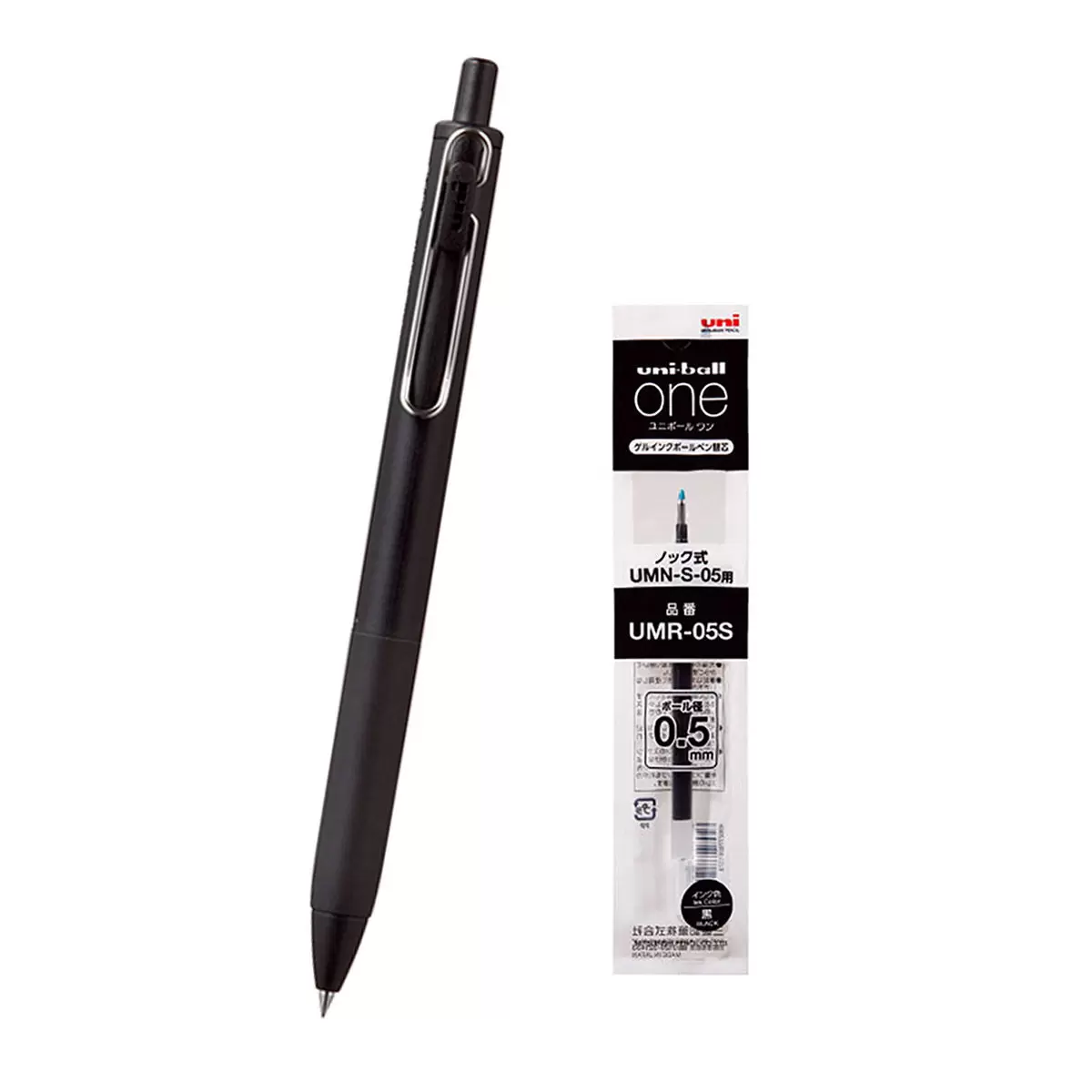 三菱 uni-ball One 超細自動鋼珠筆 0.5公釐 筆10支+筆芯20支 槍黑