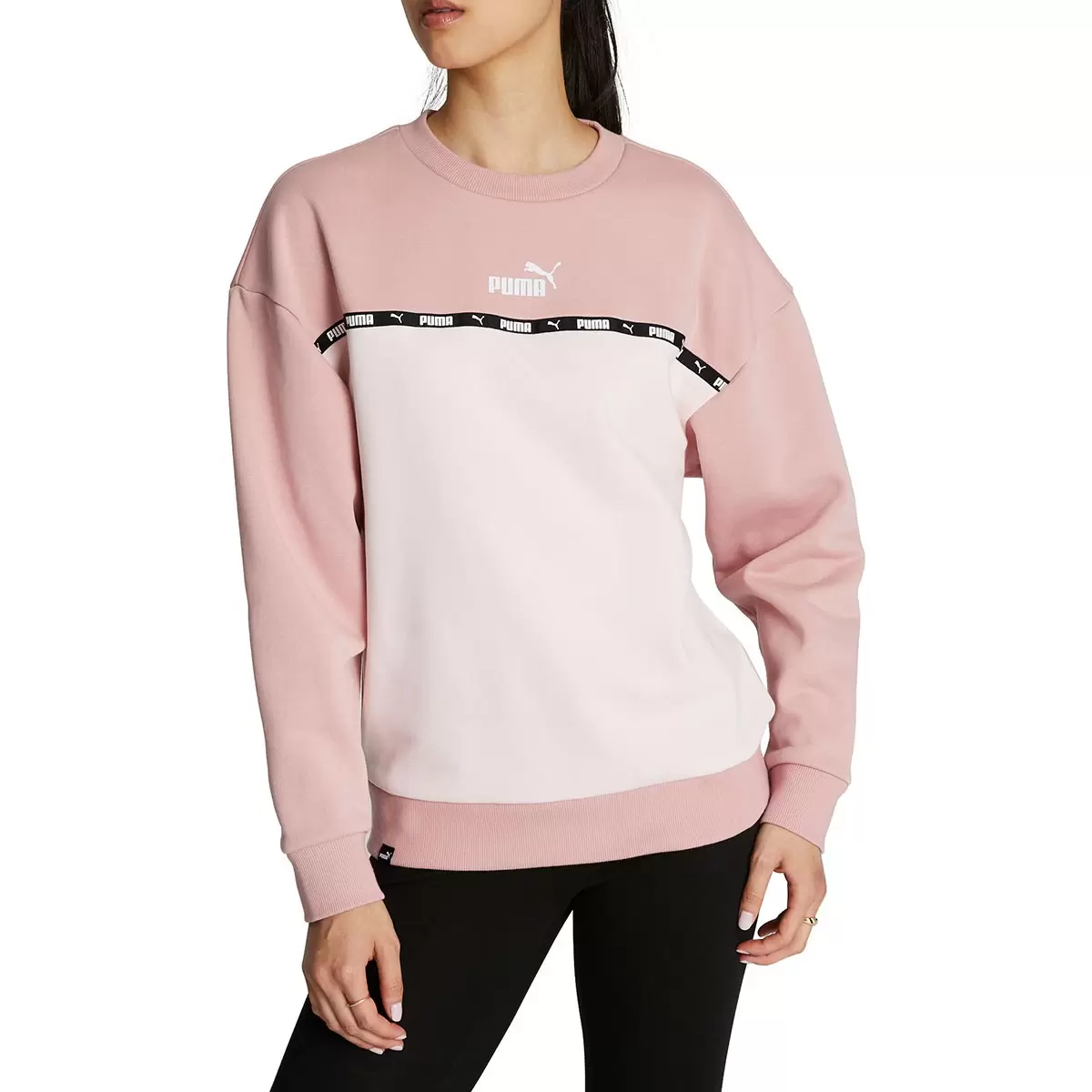 Puma 女圓領長袖上衣