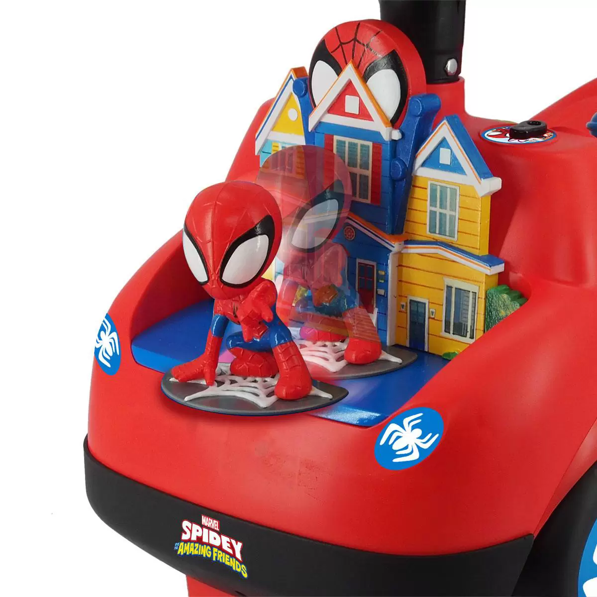 Marvel 卡通造型聲光嚕嚕車 蜘蛛人