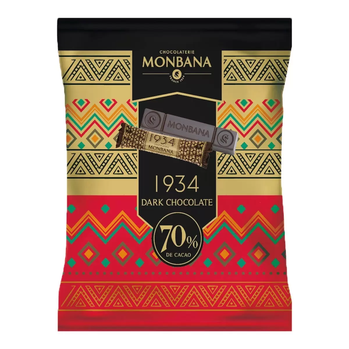 MONBANA 1934 70%迦納黑巧克力條 2400公克 - 6
