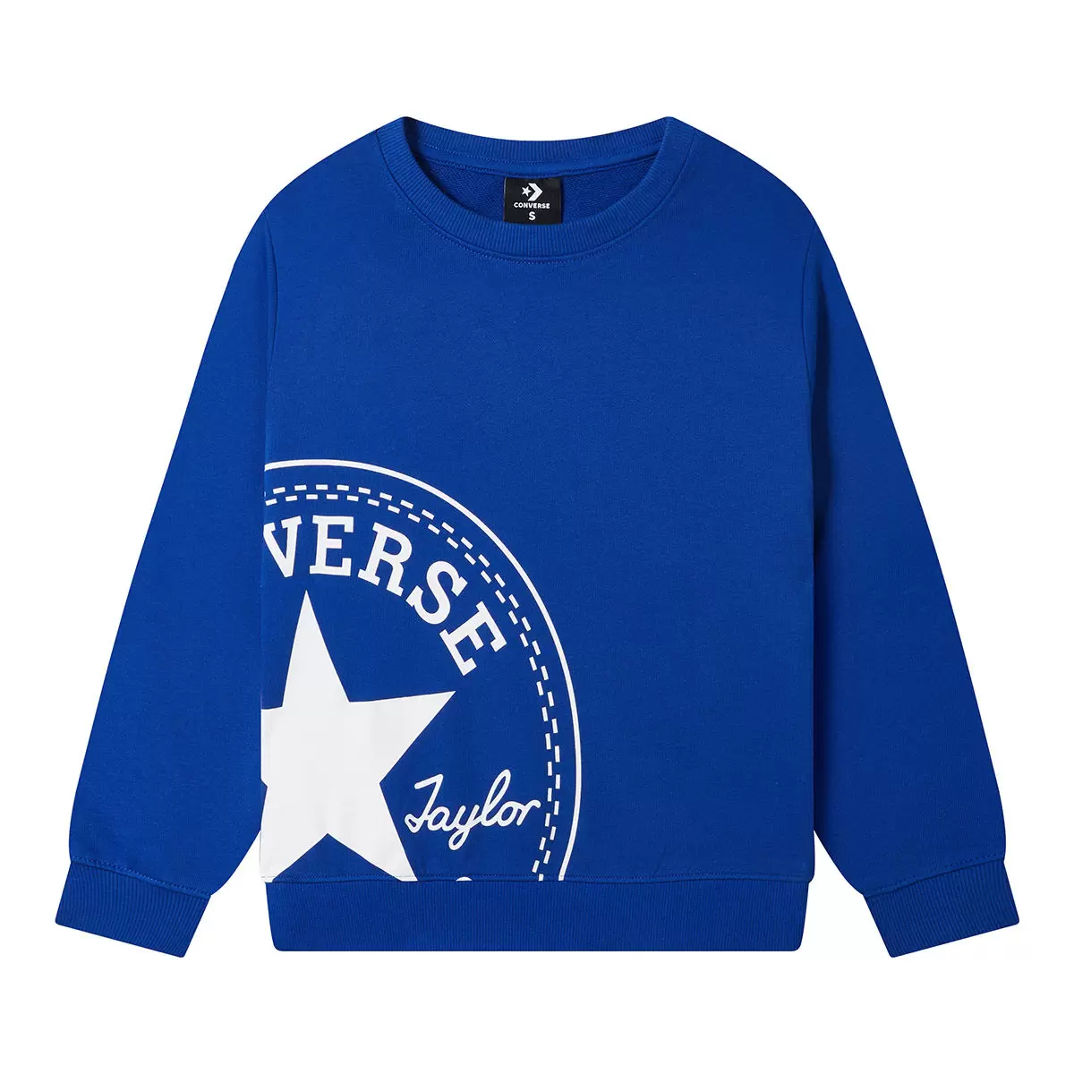 Converse 兒童長袖上衣 藍 XL