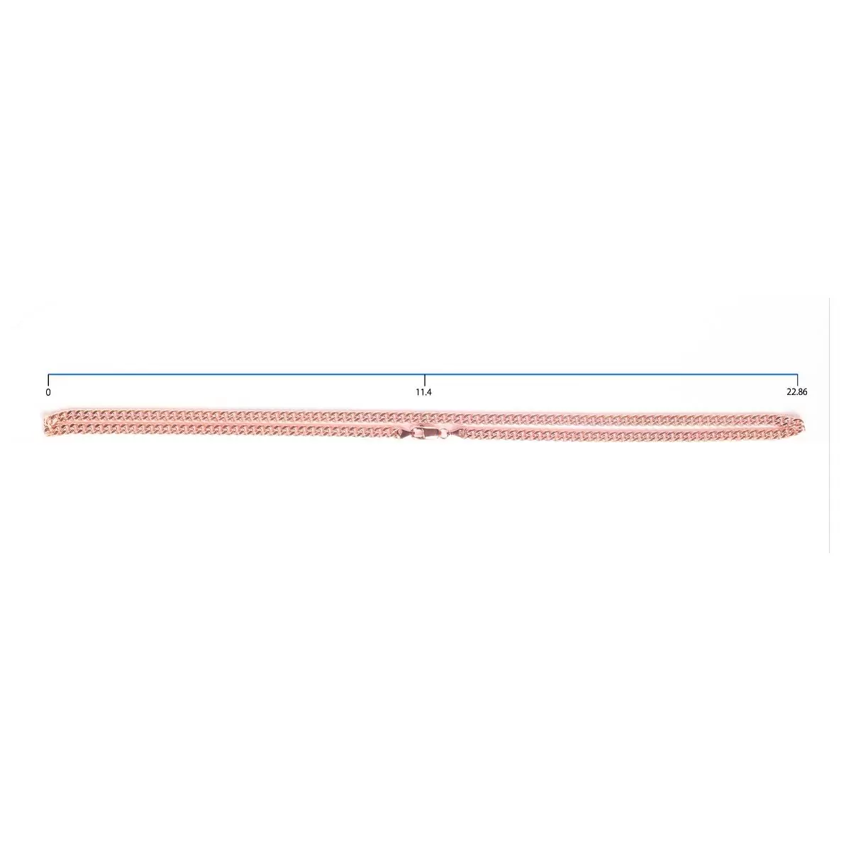 Oro Vivo 18K玫瑰金 項鍊 18英吋 8.15克 VIVO-72567-4
