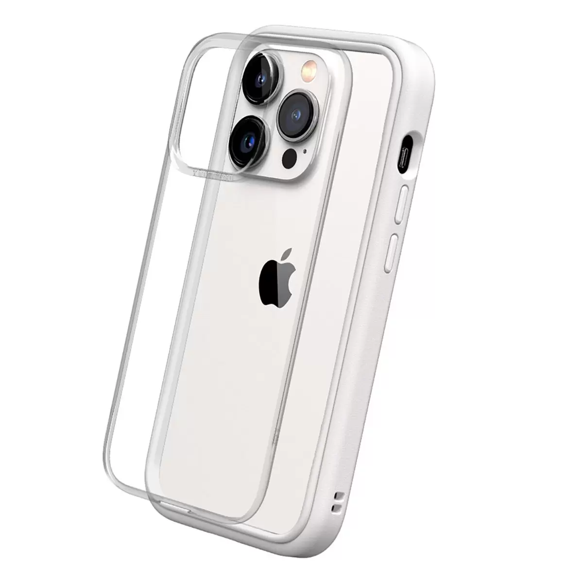 犀牛盾 iPhone 14 Pro MOD NX 防摔手機殼 + 9H 3D滿版螢幕玻璃保護貼 白