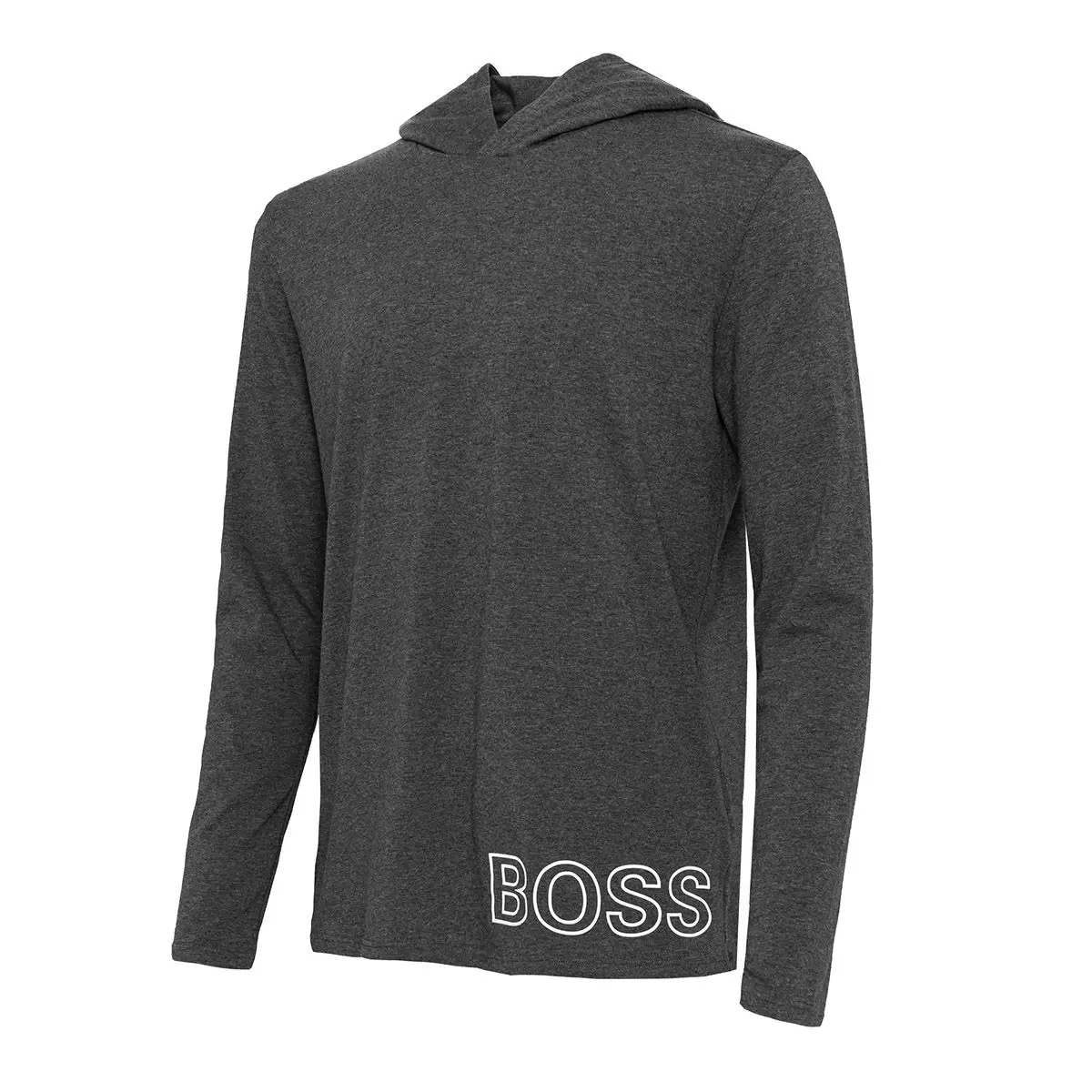 Hugo Boss 男長袖連帽上衣 灰 M
