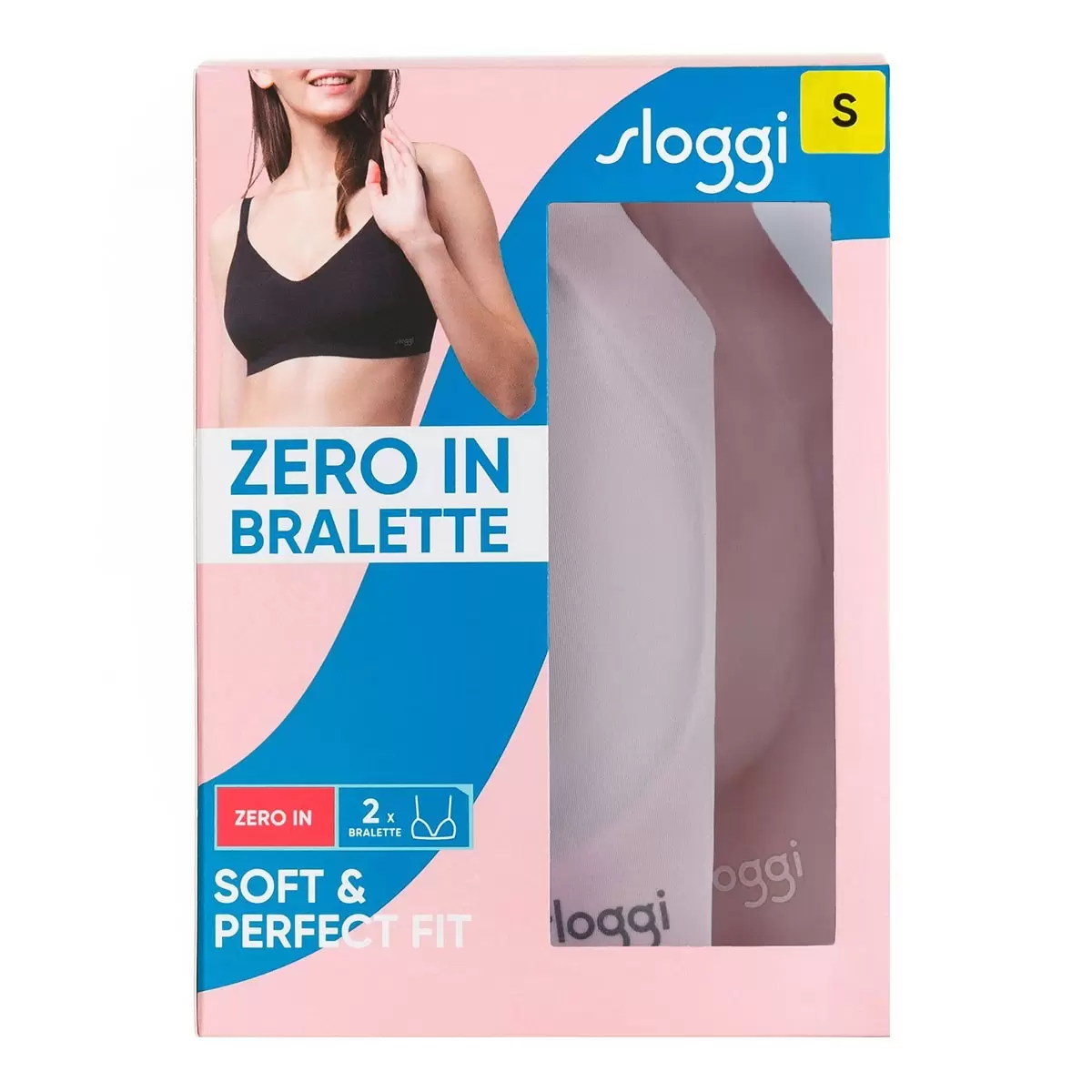 sloggi 女無鋼圈內衣兩入組 粉 + 淺紫 S
