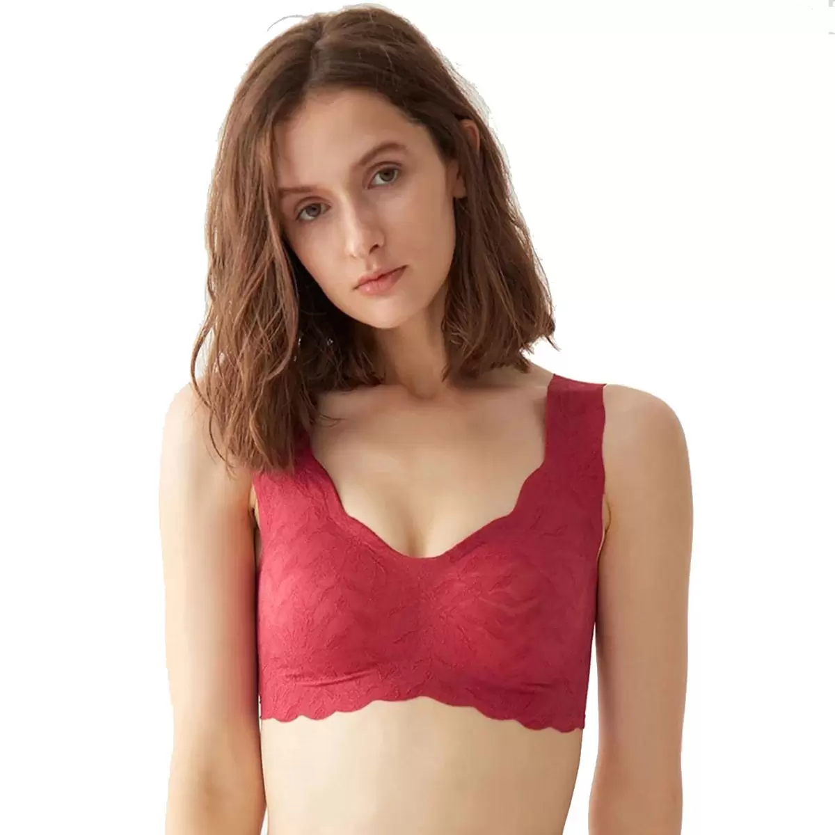 郡是 女無鋼圈內衣 橘 M