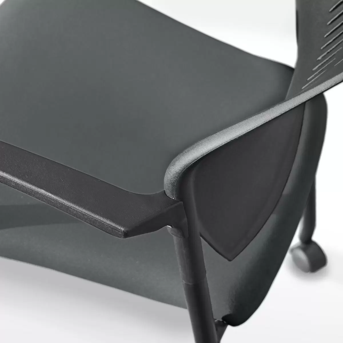 Musical Chairs Impressa 輪型扶手訪客椅 灰