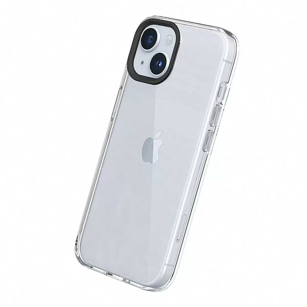 犀牛盾 iPhone 15 Clear 透明防摔手機殼 + 9H 3D滿版螢幕玻璃保護貼 + 機能快扣手機掛繩加掛片 卡其
