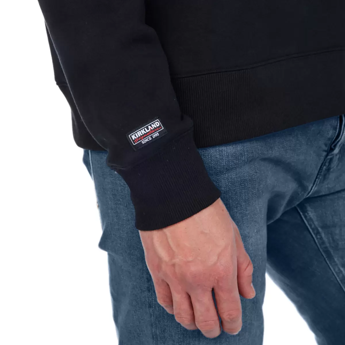 Kirkland Signature 科克蘭 Logo圓領長袖上衣 黑 Men's XS = Ladies' S