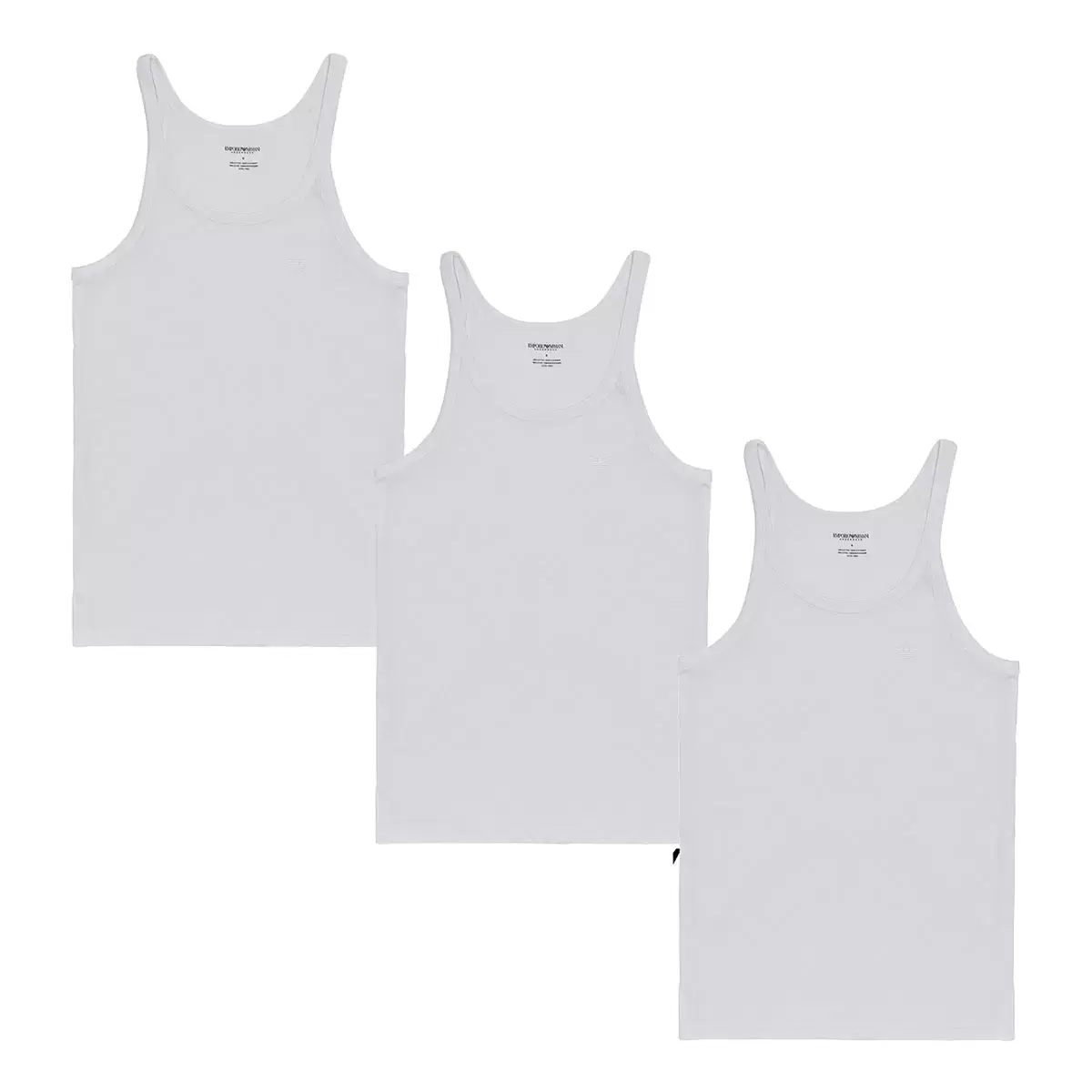 Emporio Armani 男背心三入組 白 M