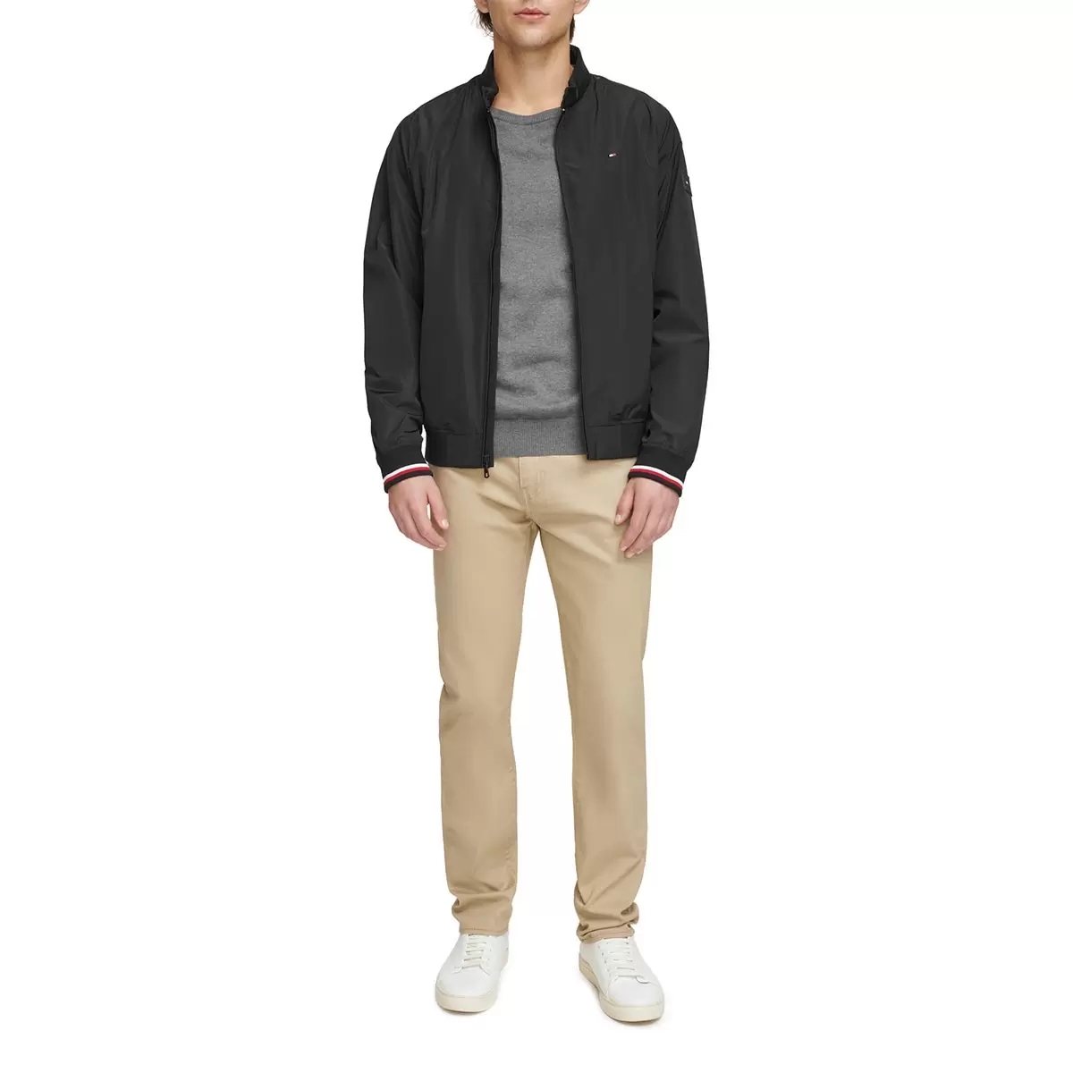 Tommy Hilfiger 男飛行外套 黑色 S