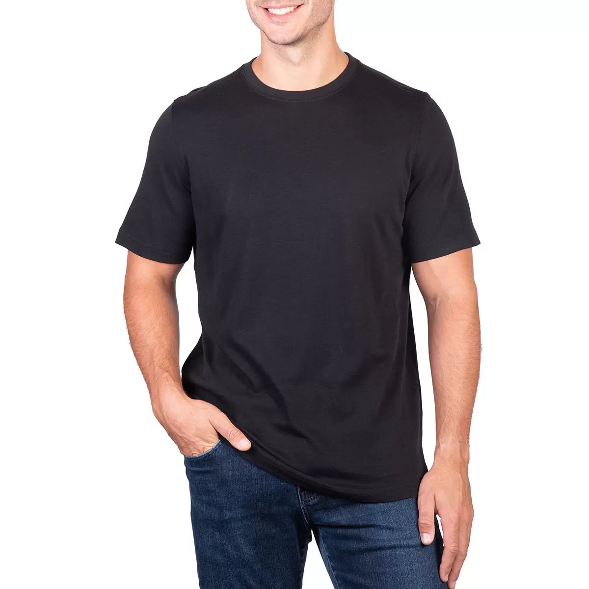 Kirkland Signature 科克蘭 男短袖圓領上衣 黑 XXL