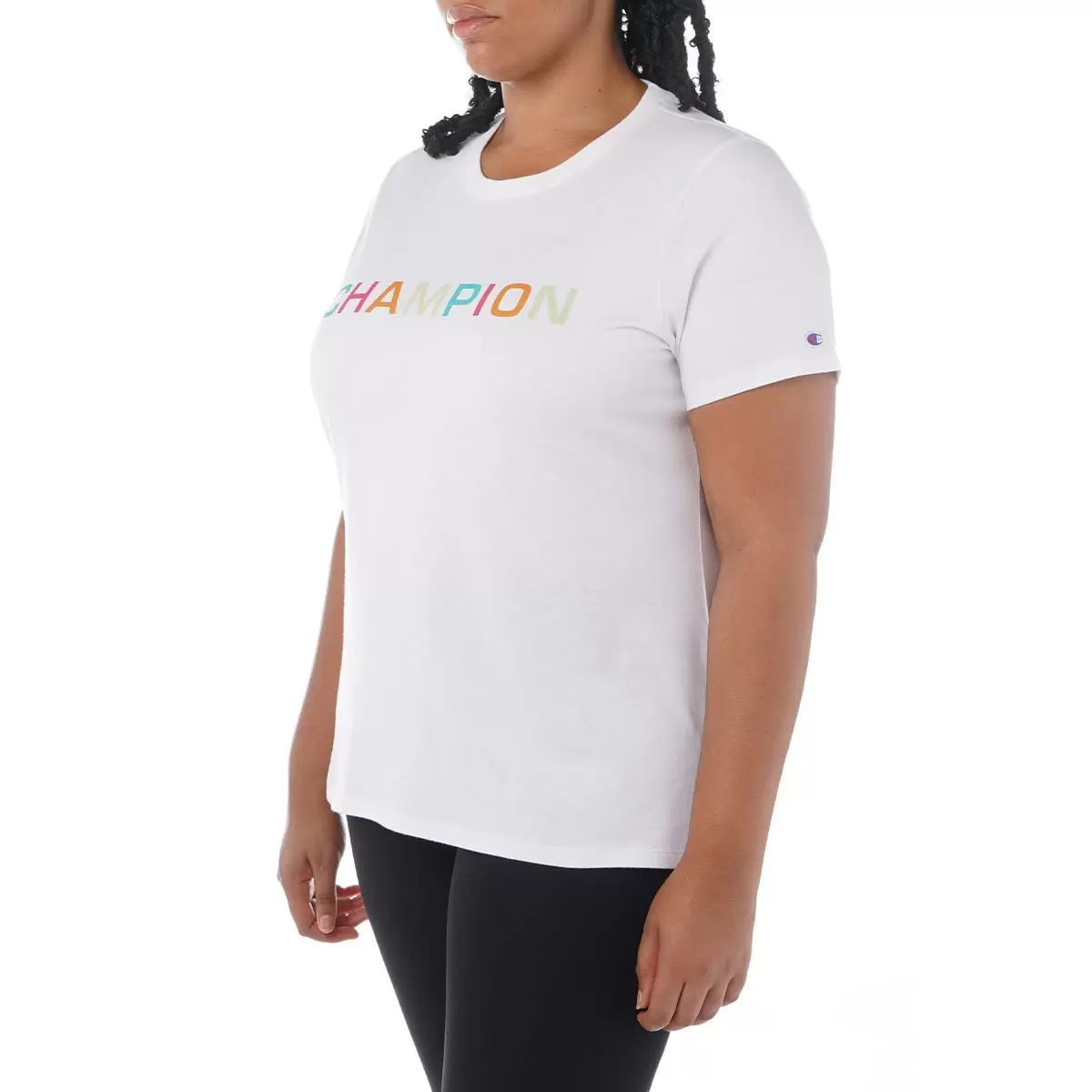 Champion 女圓領短袖上衣