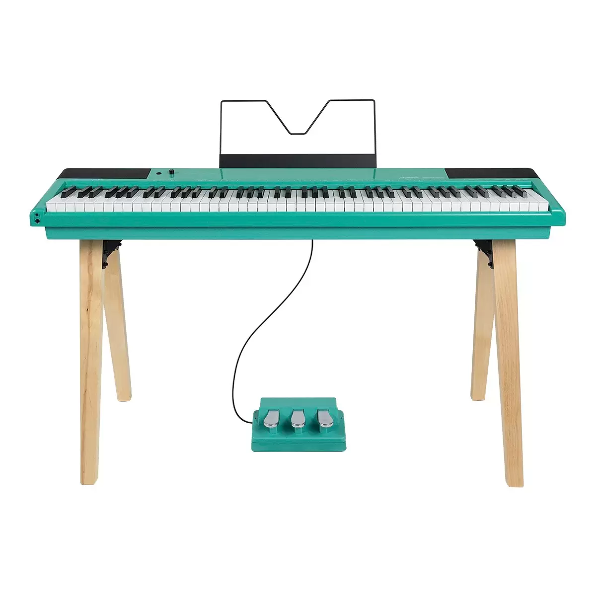 Alesis Recital Home 88鍵數位鋼琴 附琴架 踏板 土耳其藍 - 1