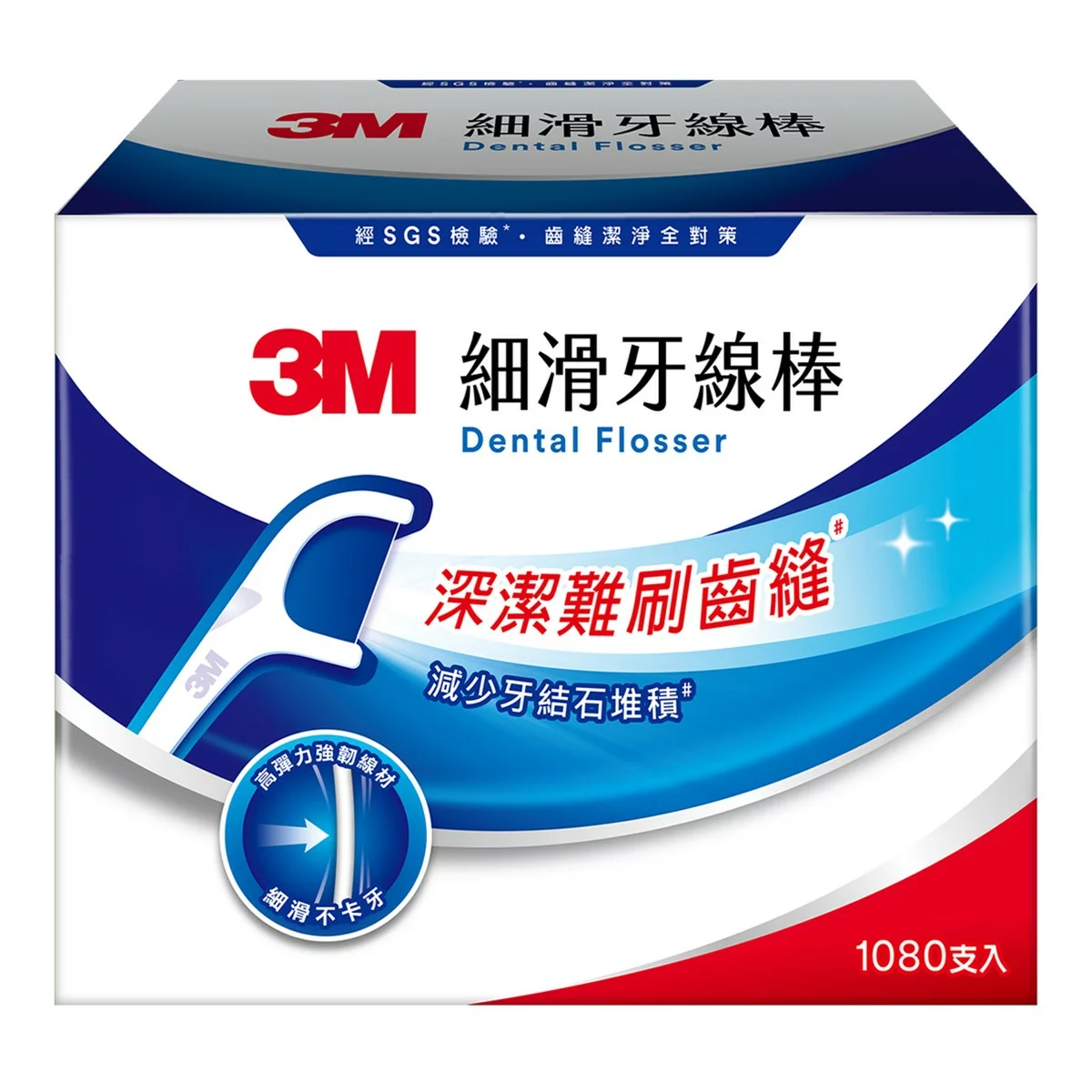 3M 細滑牙線棒組合包 1080支 - 1