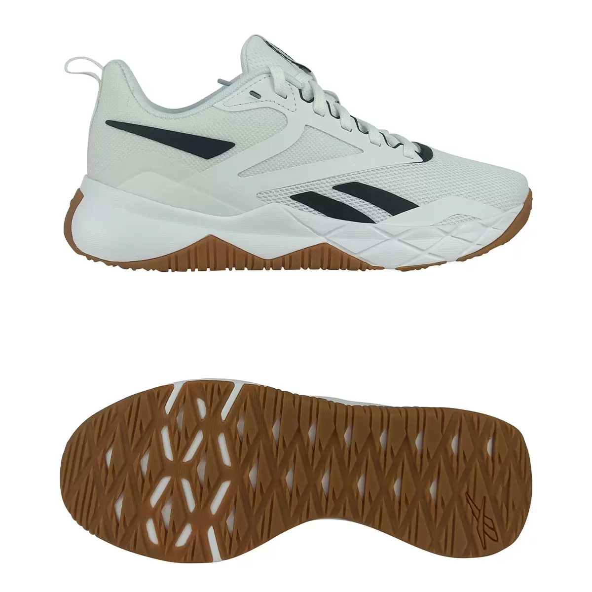 Reebok 男運動慢跑鞋 白 US 10.5